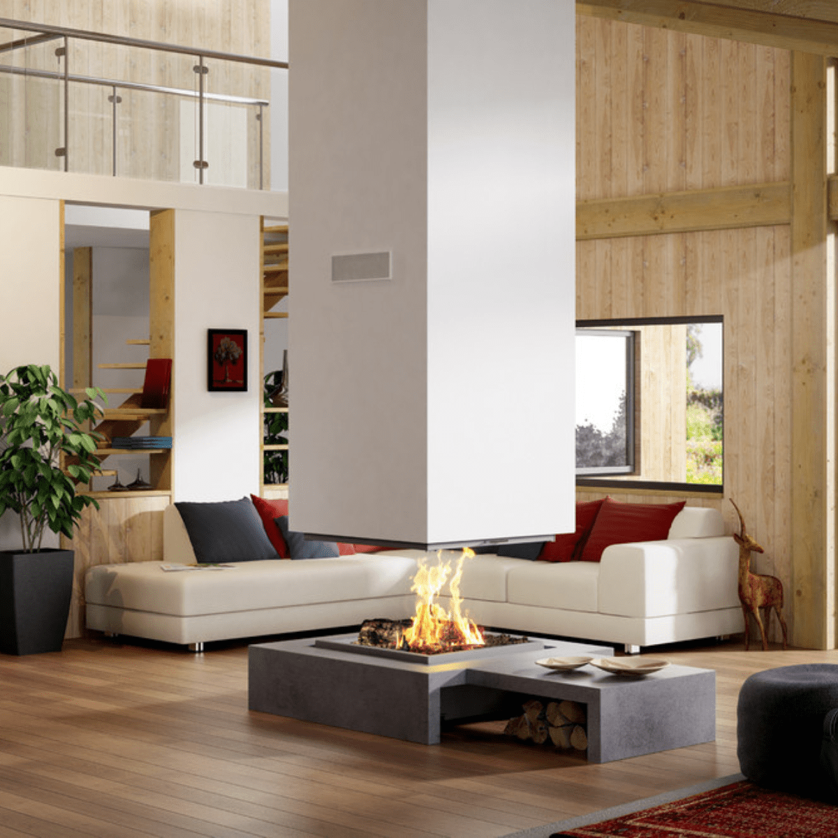 Foyers suspendus technika big menu